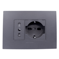 Enchufe Schuko 16A+ Enchufe simple 10.16A