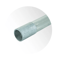 Tubo EMT galvanizado con hilo 32mm
