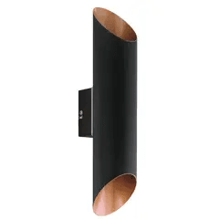 Aplique negro  ondulado exterior