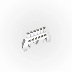 Barra Bronce Aislada Riel Din 6 Polos