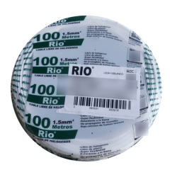 Rollo cable EVA 2,5mm Blanco