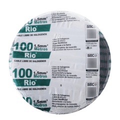 Rollo cable EVA 2,5mm Negro