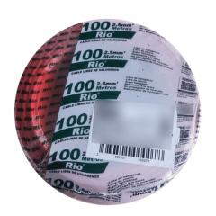 Rollo cable EVA 2,5mm Rojo