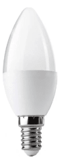 Ampolleta vela 6w 3000k E14 luz cálida