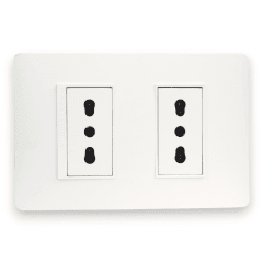 Enchufe Bticino Luzica emb bco doble 10.16A