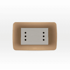 Enchufe duplex 10A beige