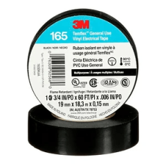 Huincha aisladora 3M Negra 165 Temflex grande