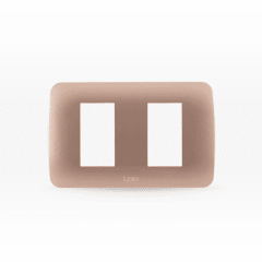 Placa 2 modulo champagne rosa