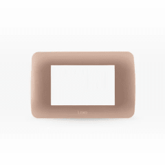 Placa 3 modulo champagne rosa