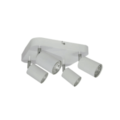 FOCO CUADRADO DECO PLUS 4XGU10 COLOR BLANCO