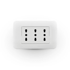 Enchufe Triplex 10/16A blanco