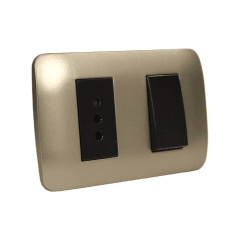 Ench/Interruptor EMB. 10A Café Lexo