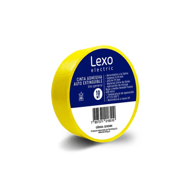 Huincha aisladora Lexo AMARILLA 20m1