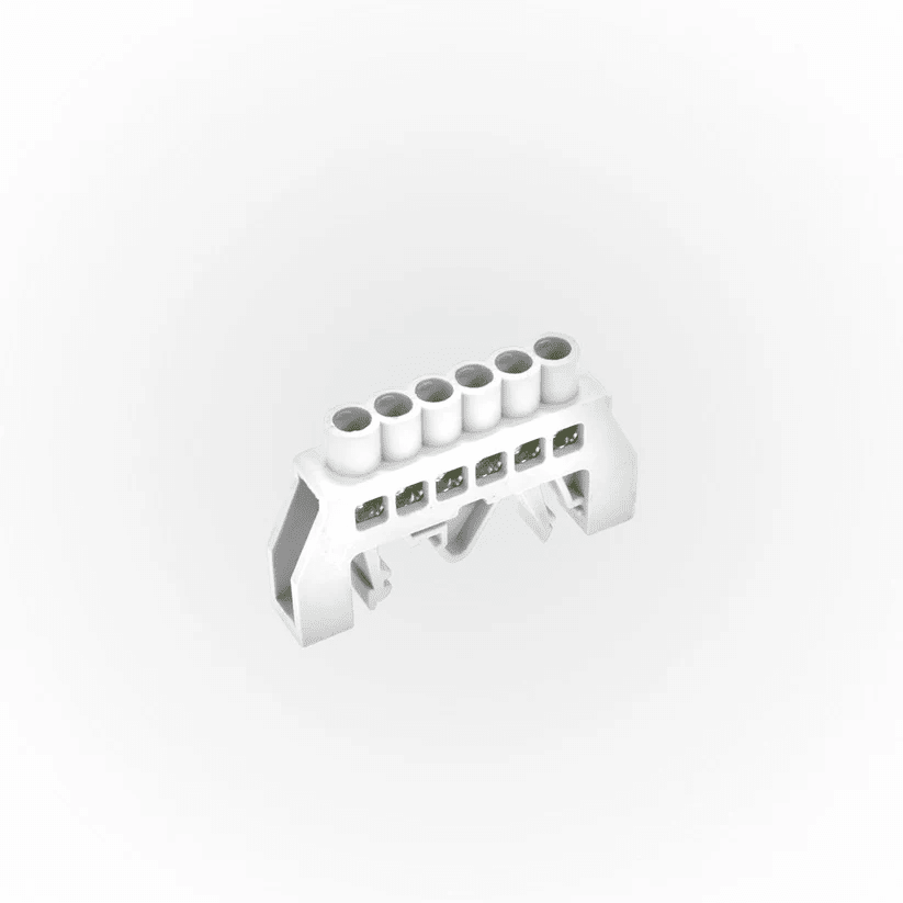 Barra Bronce Aislada Riel Din 8 Polos1