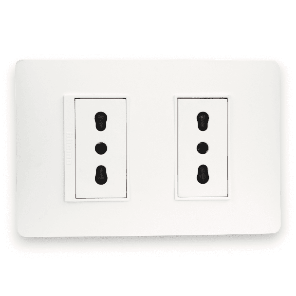 Enchufe Bticino Luzica emb bco doble 10.16A1