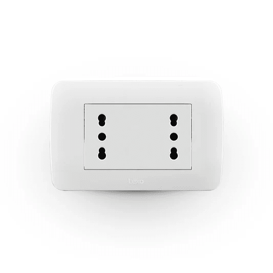 Enchufe Duplex 10/16A blanco1