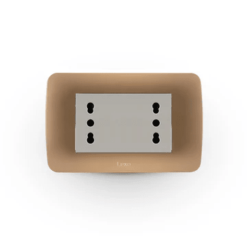 Enchufe Duplex 10/16A beige1