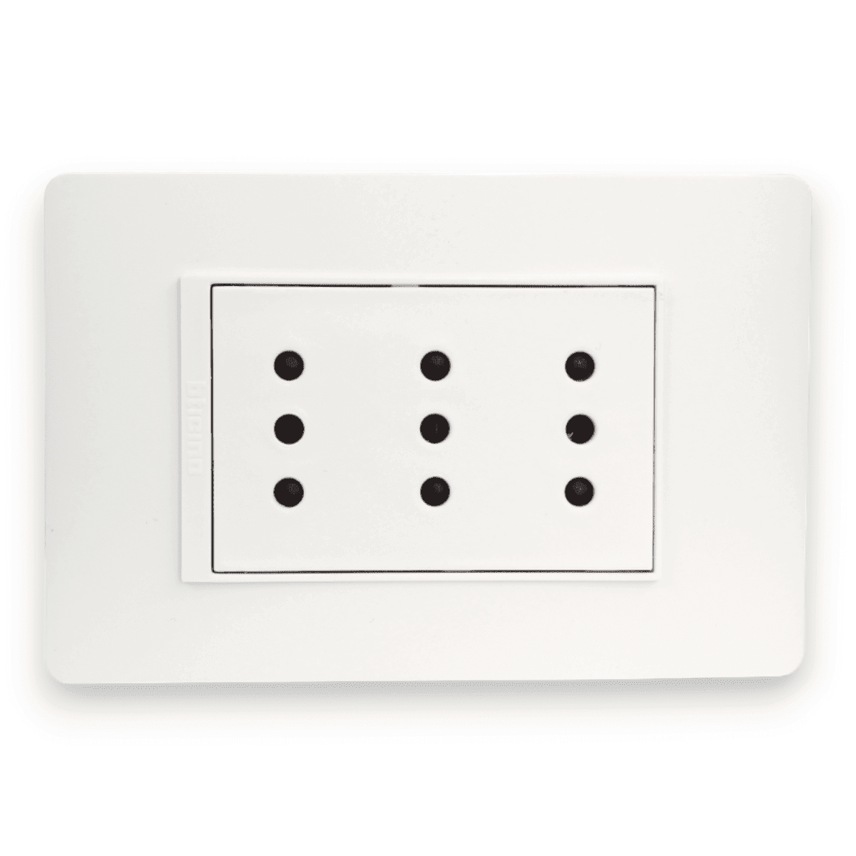 Enchufe Bticino Luzica emb bco triple 10A1