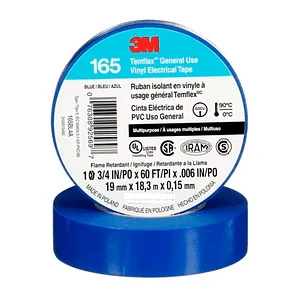 Huincha aisladora  3M AZUL 165 temflex grande1