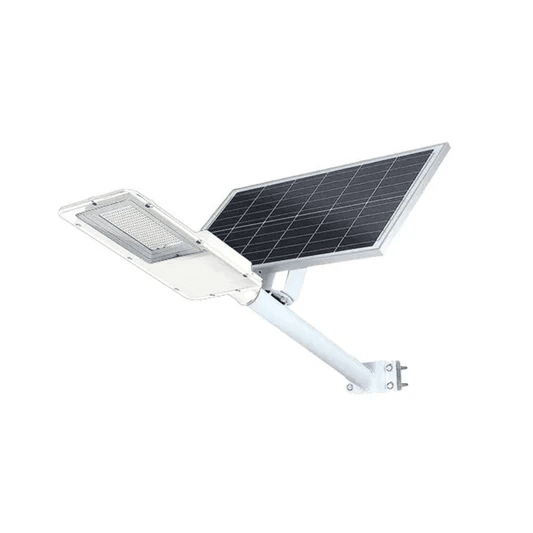 Foco luminaria de calle solar con panel externo1