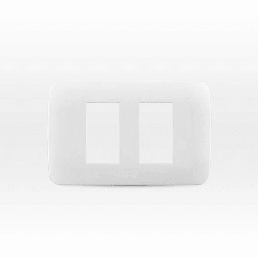 Placa 2 modulo blanca lexo1