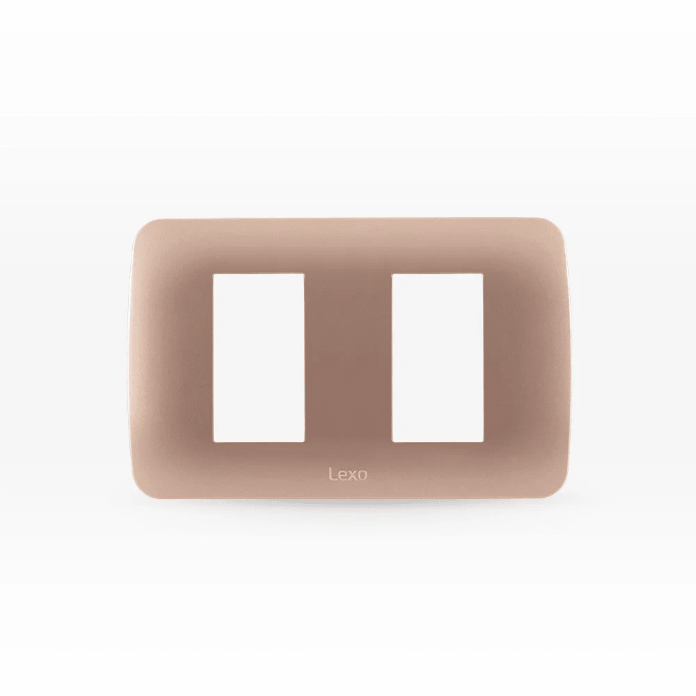 Placa 2 modulo champagne rosa1