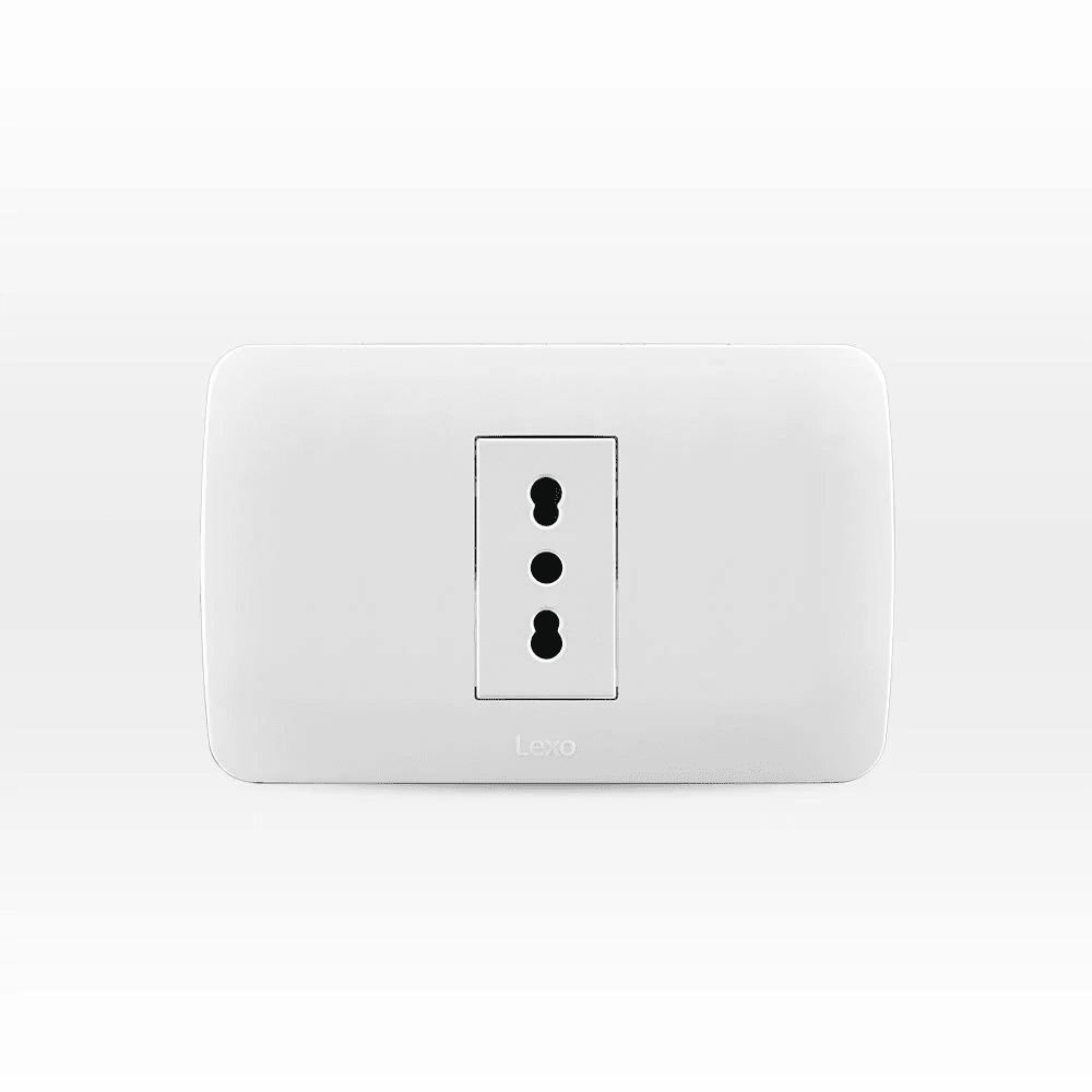 Enchufe Simple 10.16A lexo blanco1