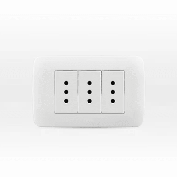 Enchufe triple 10A lexo1