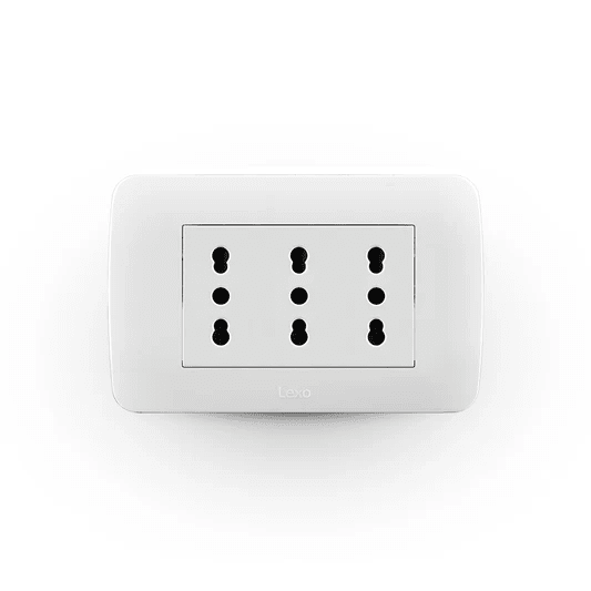 Enchufe Triplex 10/16A blanco1