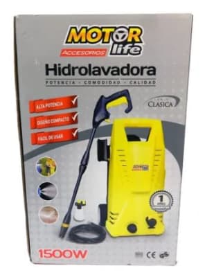 Hidrolavadora 1500w 5l/min-manguera 5 Metros MOTORLIFE1