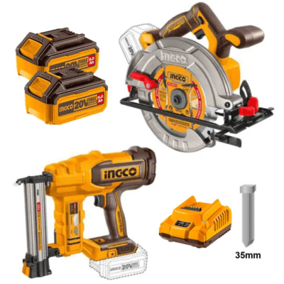 Pack inalambrico clavadora + sierra circular1