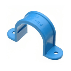 Abrazadera omega PVC hidráulico