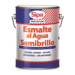 1 Galón esmalte al agua semibrillo sipa