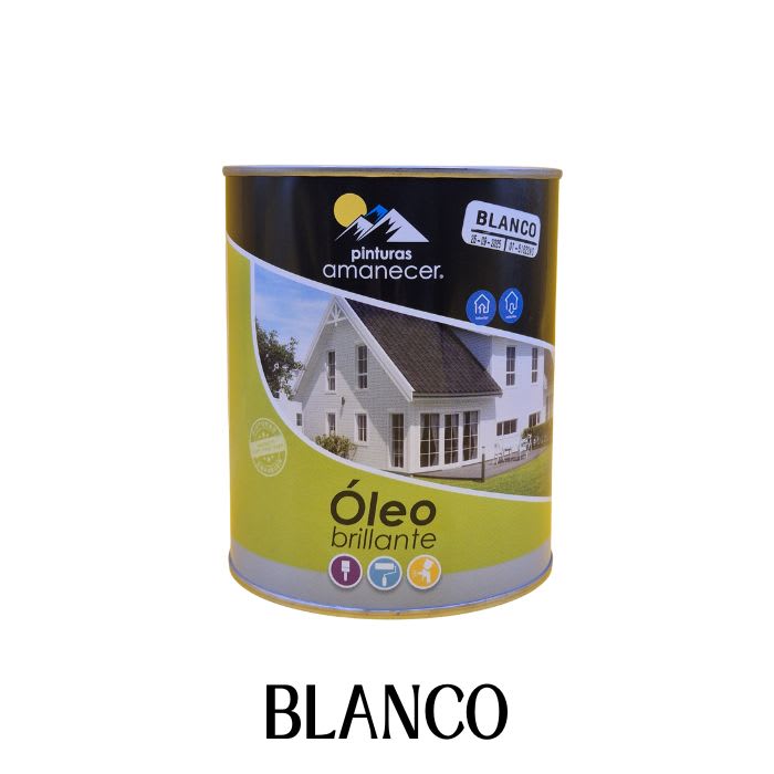 1/4 Galón óleo brillante4