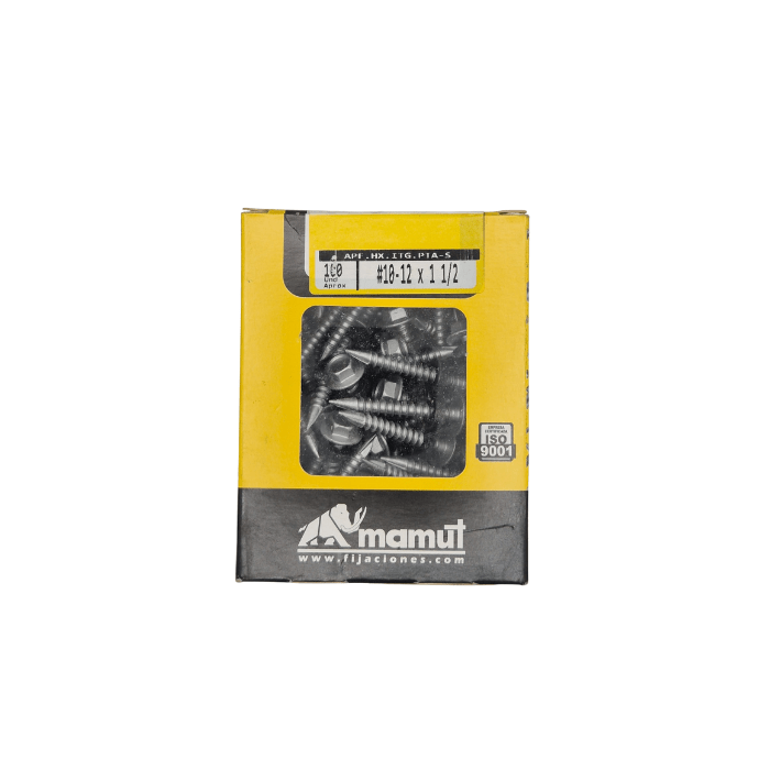 Cabeza hexagonal punta espada #10 x 1 1/2