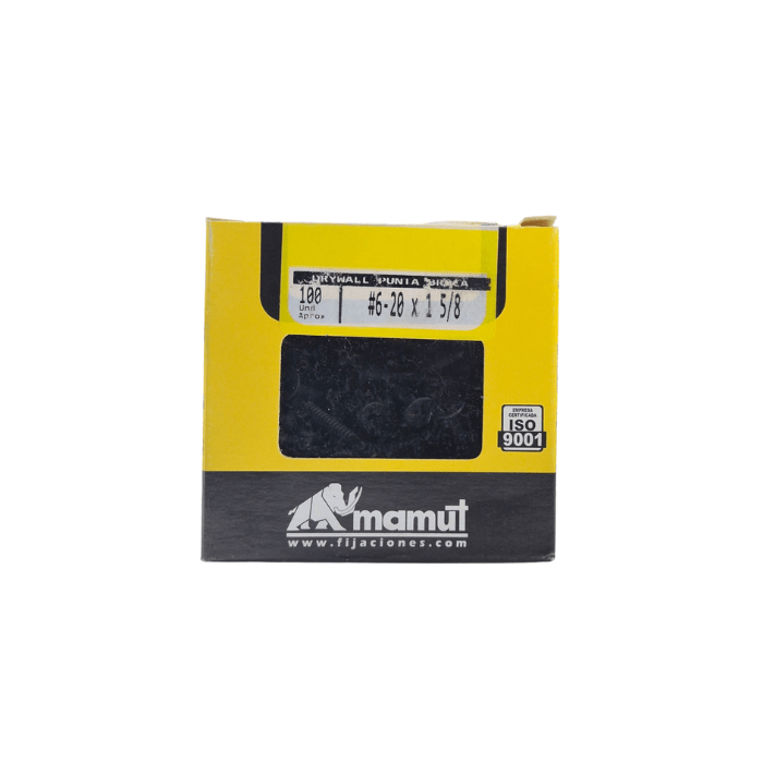 Cabeza trompeta punta broca #6 x 1 5/8