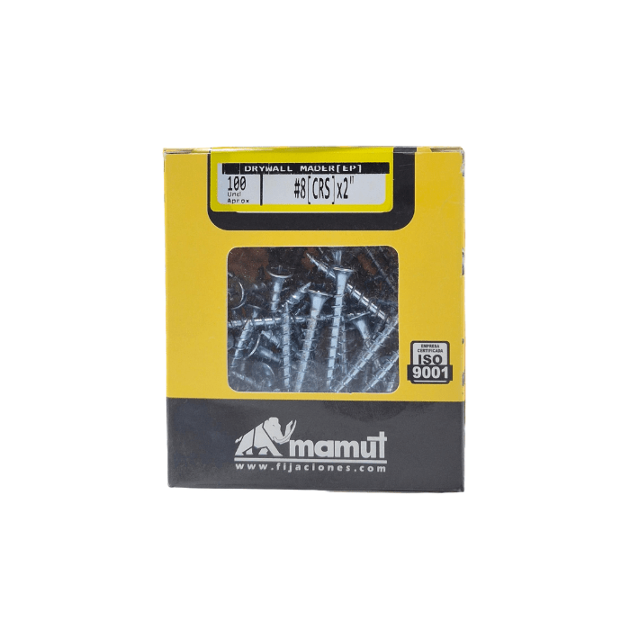 Cabeza trompeta punta fina #8 x 2