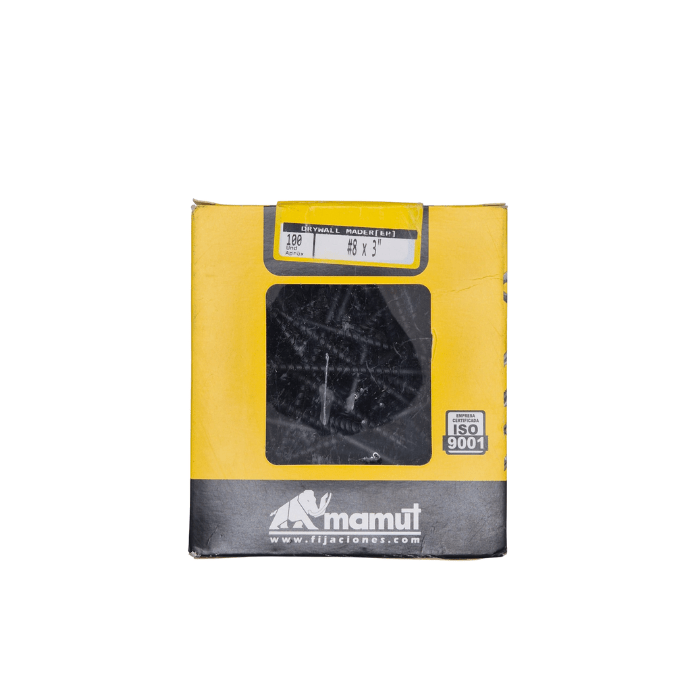 Cabeza trompeta punta fina #8 x 3