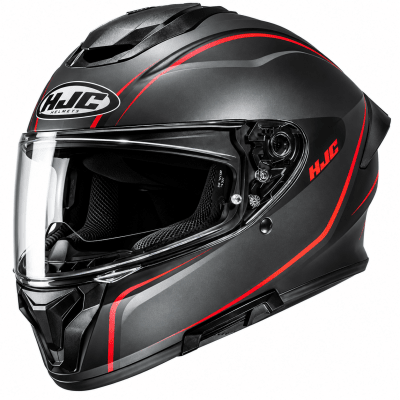 CASCO HJC C71 QUEZ BLACK RED