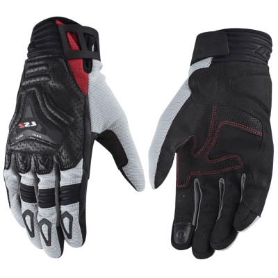 GUANTES LS2 ALL TERRAIN LADY GRAY RED