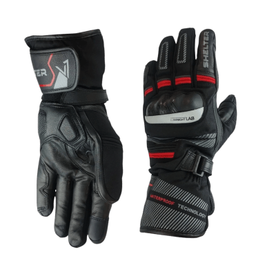 GUANTES SHELTER BELIZE BLACK RED