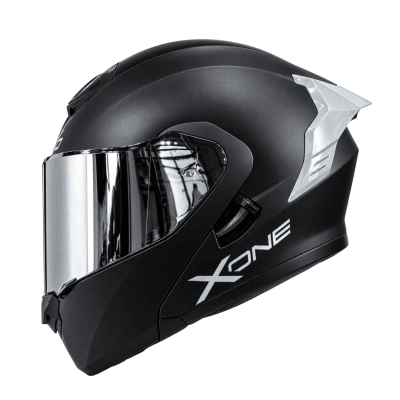 CASCO ABATIBLE XONE 3000RS BIG TYPE SOLID BLACK SILVER