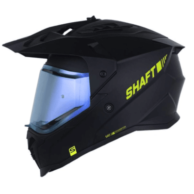 CASCO MULTIPROPOSITO SHAFT MX360 MATTE BLACK BLUE YELLOW