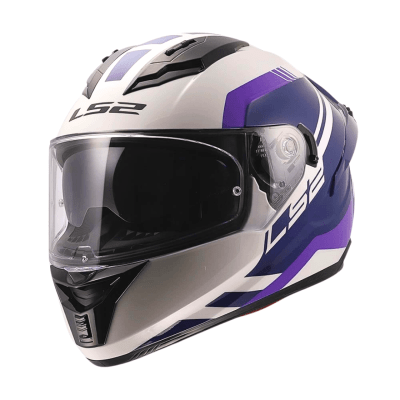 CASCO LS2 FF806 FUSION BLURE PERL WHITE PURPLE