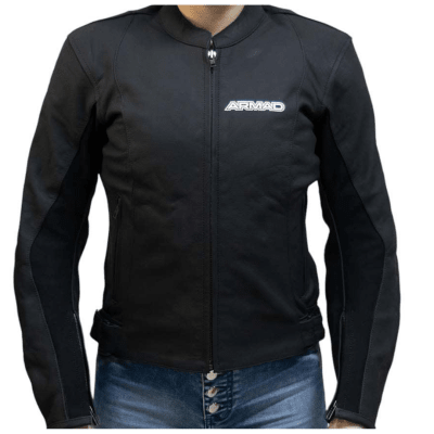 CHAQUETA ARMAD BRIGHT CUERO LADY BLACK