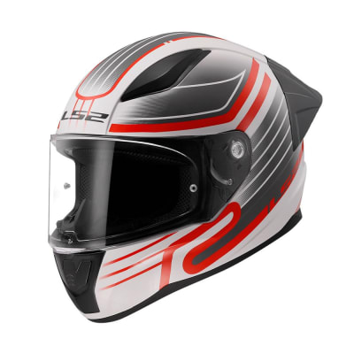 CASCO LS2 FF353 RAPID II CIRCUIT WHITE RED