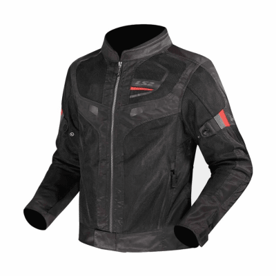 CHAQUETA LS2 GARDA AIR BLACK RED