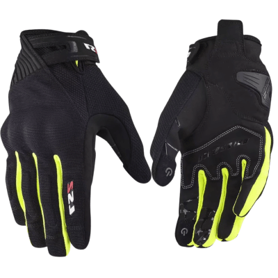 GUANTES LS2 DART II BLACK YELLOW MAN