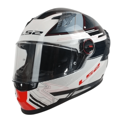 CASCO LS2 FF816 COSMOS DIGITAL WHITE RED