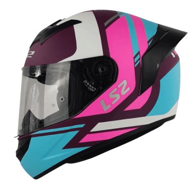 CASCO LS2 FF352 EVO DOWN PINK WHITE MATTE